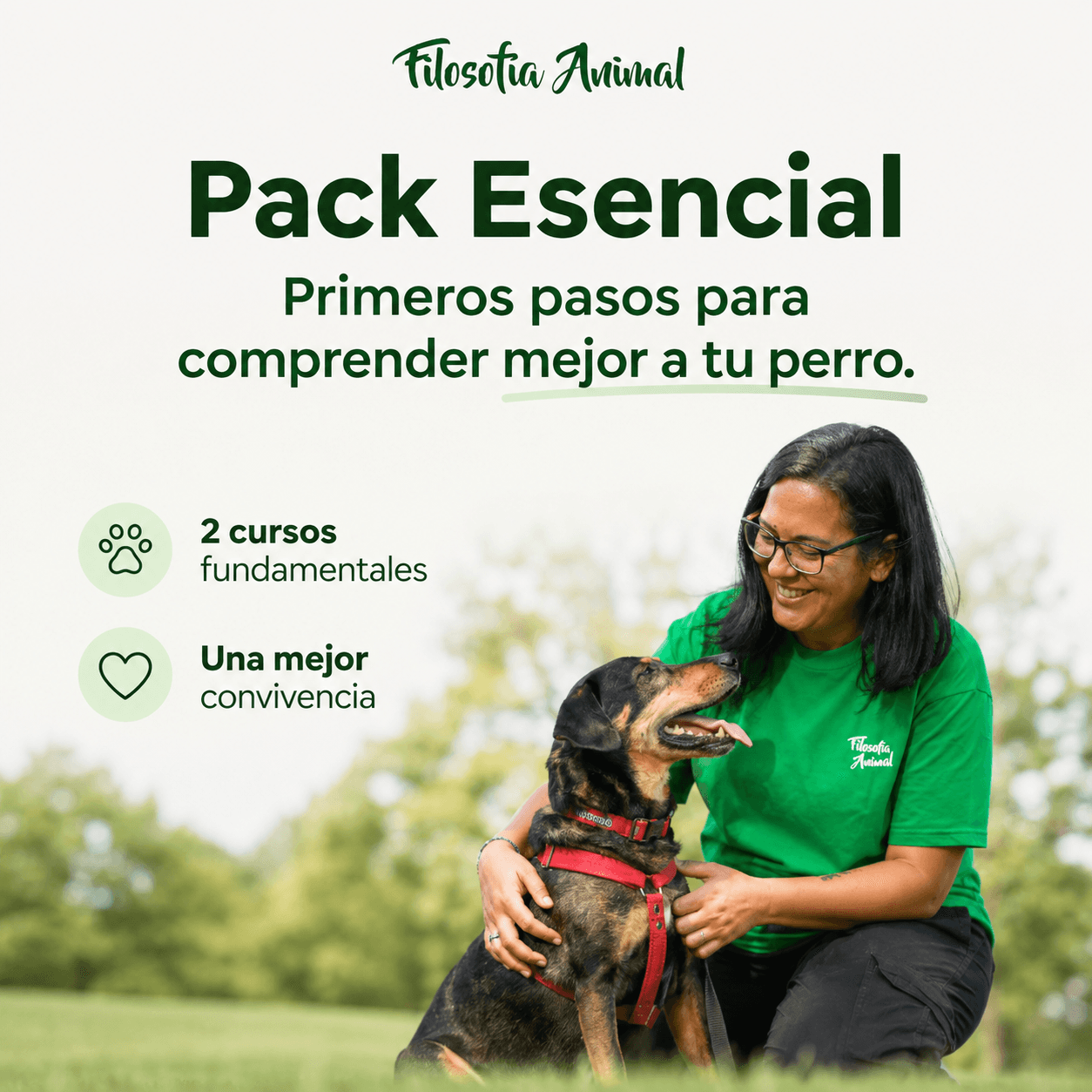 mujer perro